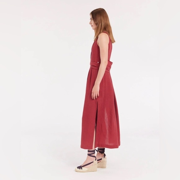 Ines de La Fressange Amber Dress in Raspberry EU 36 - Picture 2 of 16
